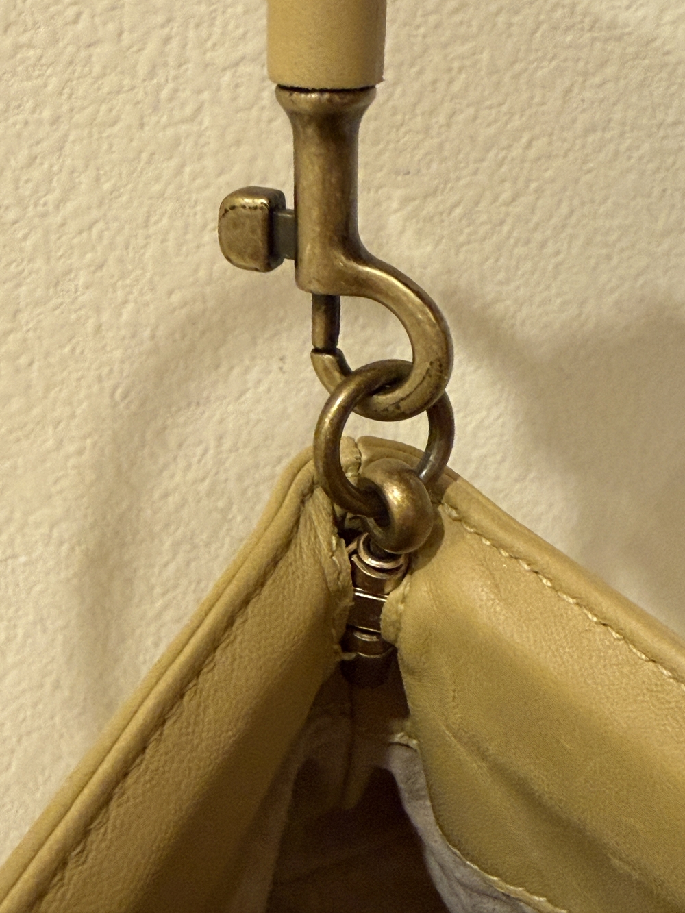 Bottega Veneta Intrecciato Shoulder Bag Woven Leather Frame Pochette Yellow - Picture 7 of 16